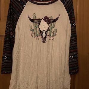 Cowgirl Hardware Skull long sleeve